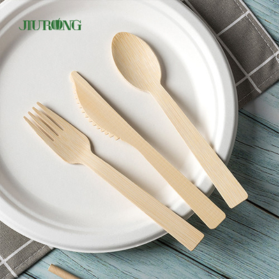 Набор Flatwar Cutleri ложки вилки ножа Biodegradable бамбукового Tableware Dispos деревянный