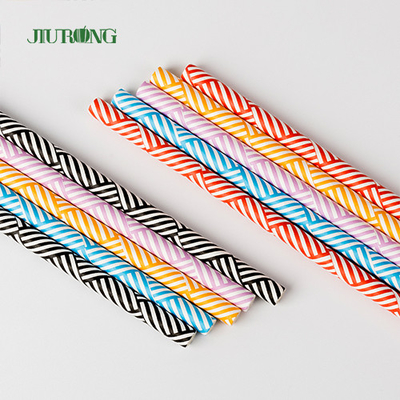 Красочное устранимое Biodegradable качество еды Striped картины выпивая соломы бумаги