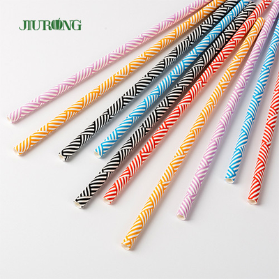 Красочное устранимое Biodegradable качество еды Striped картины выпивая соломы бумаги