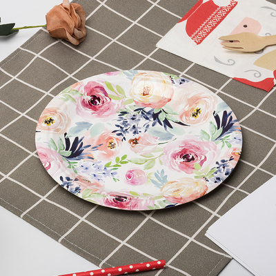 Выбивая Biodegradable партия дня благодарения бумажных тарелок поставляет Tableware