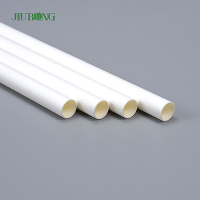 Dia качества еды 4.6mm Eco белой Biodegradable бумажной соломы дружелюбный