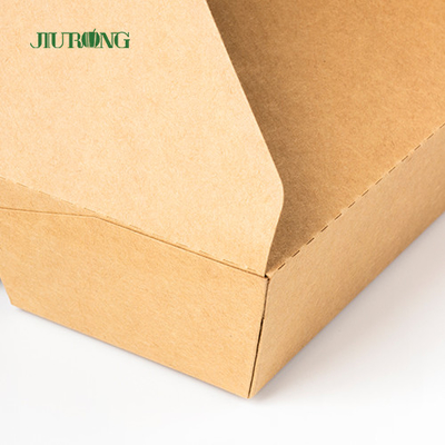 Biodegradable контейнер фаст-фуда коробки Kraft бумажный Того на вынос упаковывая